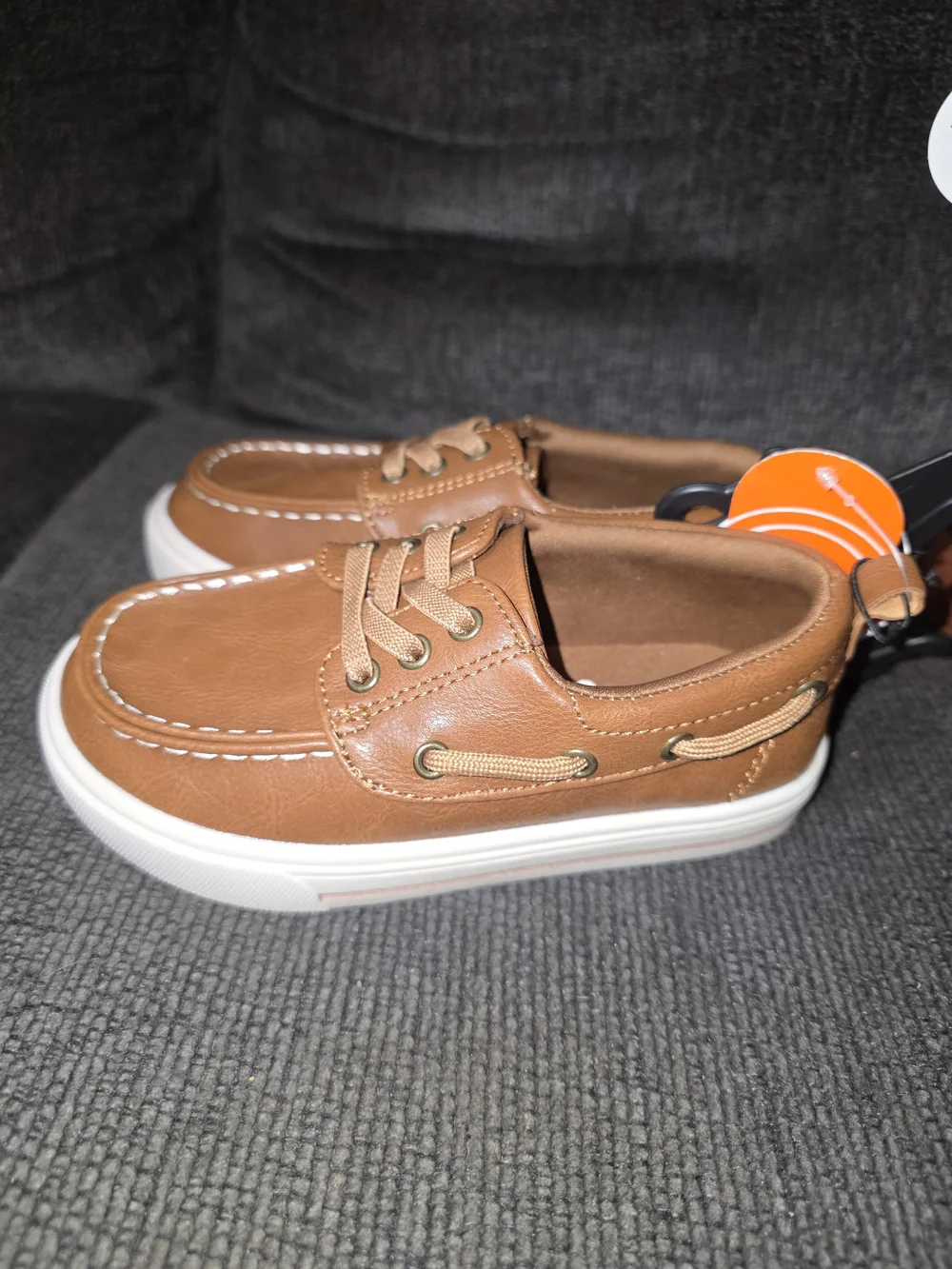 Wonder Nation Little Boys Brown Boat Shoes - Size 10